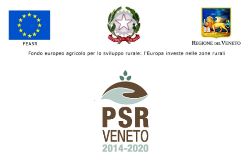 Loghi del fondo europeo agricolo di sviluppo rurale, della republica italiana, della regione veneto e del programma di sviluppo rurale
